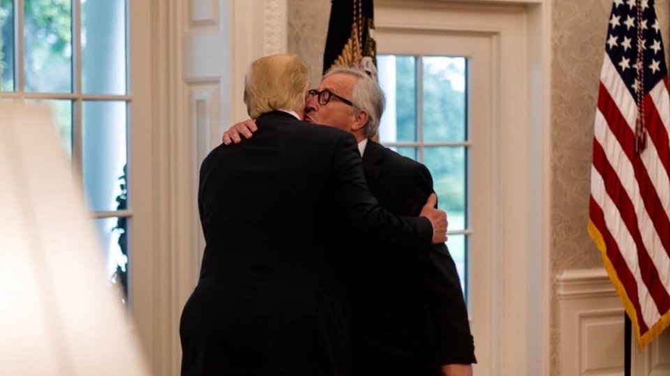 Donald Trump a Jean-Claude Juncker